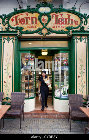 Forn des Teatre, Cafe/Restaurant und Bäckerei, Palma De Mallorca, Spanien Stockfoto