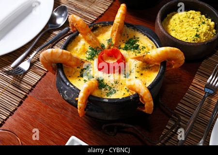 Brasilianischen Eintopf, moqueca Stockfoto