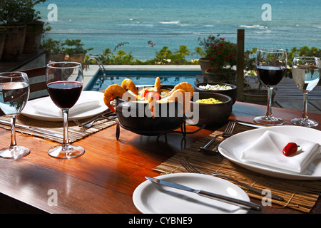 Brasilianischen Eintopf, moqueca Stockfoto