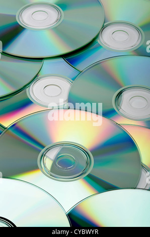CDs und DVDs Stockfoto