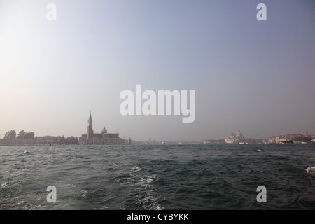 Bella Italia-Serie. Venedig - die Perle Italiens. Blick auf der Insel San Giorgio Maggiore. Stockfoto