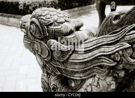 Hue Citadel Lila Verbotenen Stadt in Hue in Vietnam in Fernost Südostasien. Der Tempel Mieu Nguyen Kultur Geschichte Antike Wanderlust Travel Stockfoto