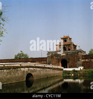 Hue Citadel Lila Verbotenen Stadt in Hue in Vietnam in Fernost Südostasien. Der Tempel Mieu Nguyen Kultur Geschichte Antike Wanderlust Travel Stockfoto