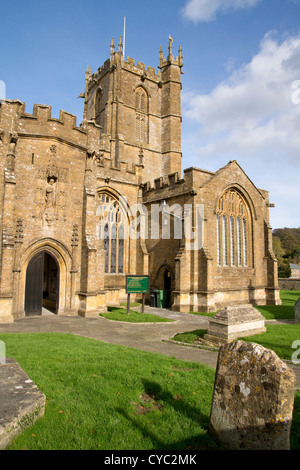 Crewkerene, einer kleinen Stadt in Somerset England UK St Bartholomews church Stockfoto