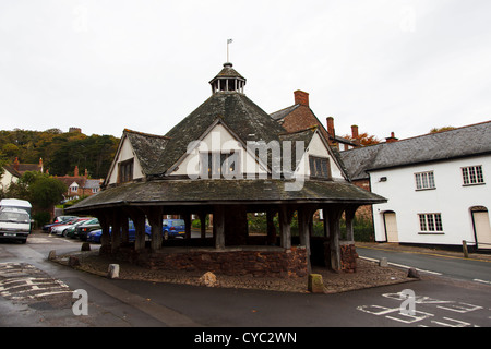 Dunster Garn Markt im winter Stockfoto