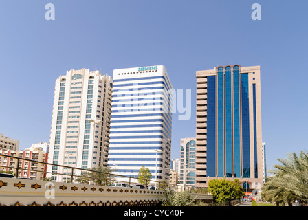 Wolkenkratzer in Abu Dhabi Stockfoto