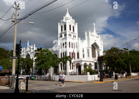 St Pauls Episkopalkirche Duval street Key West Florida Usa Stockfoto