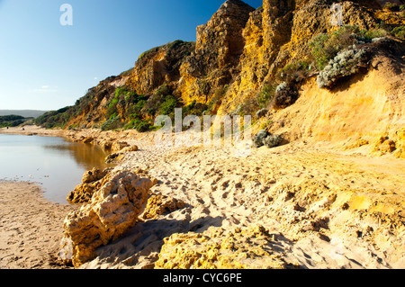 Blick entlang der Great Ocean Road in Victoria, Australien Stockfoto