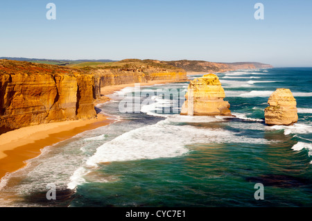 Zwölf Apostel, Wahrzeichen entlang der Great Ocean Road, Australien Stockfoto