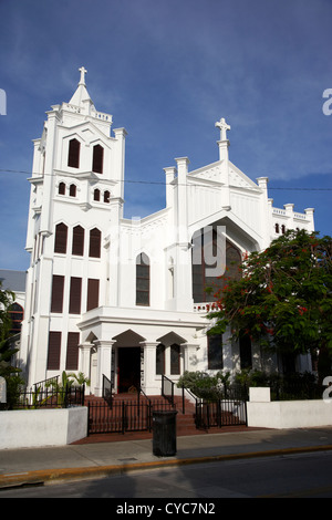 St Pauls Episkopalkirche Duval street Key West Florida Usa Stockfoto