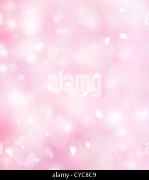 Rosa Blume Blütenblätter Hintergrund Stockfoto