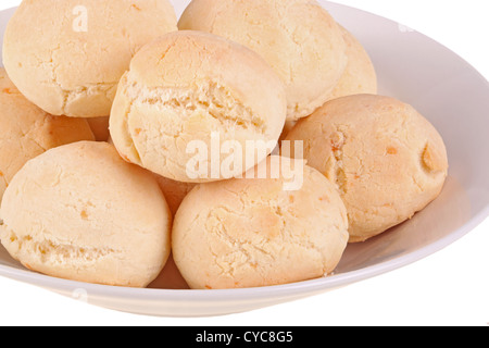 Teller mit Pan de Yuca, Ecuadoruan-Käse-Brot Stockfoto