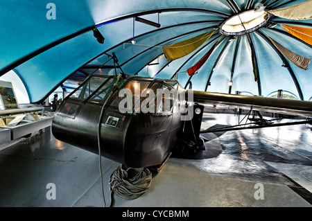 Airborne Museum in Sainte-Mere-Eglise, Normandie, Frankreich. Stockfoto