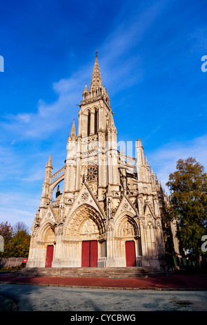 La Basilique Notre-Dame-de-Bonsecours (rekonstruierte 19), Haute-Normandie, Frankreich Stockfoto