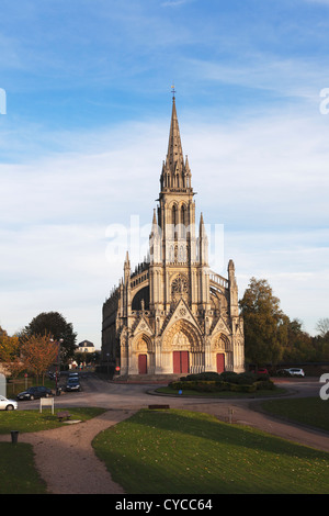 La Basilique Notre-Dame-de-Bonsecours (rekonstruierte 19), Haute-Normandie, Frankreich Stockfoto