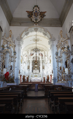 Innenraum der Muttergottes von Carmo Kirche, São João del Rei, Minas Gerais, Brasilien Stockfoto