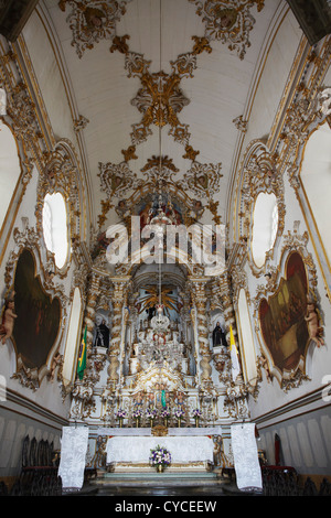 Innere des Sao Francisco Assis Kirche, São João del Rei, Minas Gerais, Brasilien Stockfoto