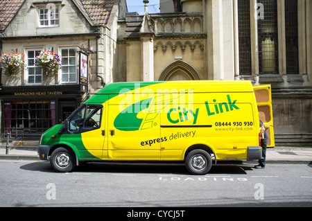 City Link Lieferwagen Stockfoto