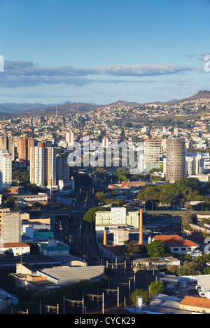 Blick auf die Skyline der Stadt Belo Horizonte, Minas Gerais, Brasilien Stockfoto