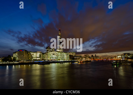 Southwark Skyline mit London Bridge und der Shard, London, England, Vereinigtes Königreich Stockfoto