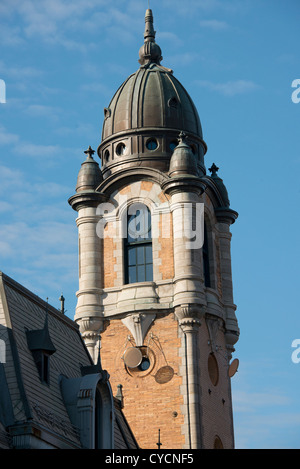 Kanada, Québec, Québec (Stadt). Historische Feuerwache (aka Poste de Pompiers) Stockfoto