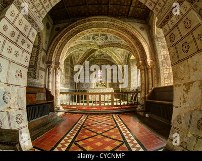 Hampnett St. George Church Interieur Stockfoto