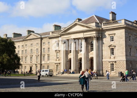 Die Kapelle im Parliament Square am Trinity College Dublin University Campus in College Green Dublin Irland Irland Stockfoto