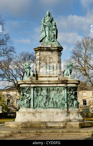 Königin Victoria Denkmal in Dalton Square, Lancaster Stockfoto