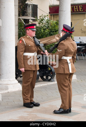 Gibraltar Changing of the guard Stockfoto