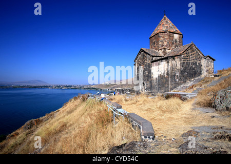 Astvatstsin Kirche (Heilige Muttergottes), Sevan-Kloster am Sewansee – Sevanavank – Armenien Stockfoto