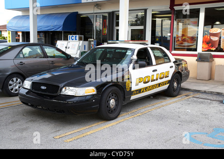 von Florida City Polizei patrouillieren Streifenwagen usa Stockfoto