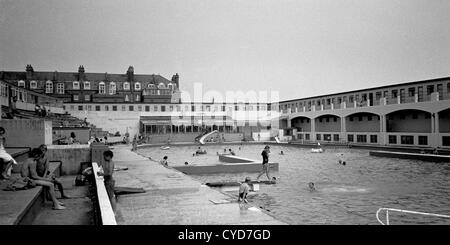 Hastings Ferienlager Bad, hier abgebildet in 1981. Stockfoto