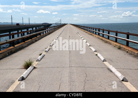 alte Brücke von sieben Meile Marathon in den Florida keys Stockfoto
