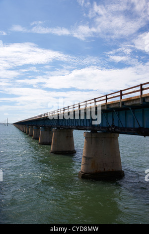 alte Brücke von sieben Meile Marathon in den Florida keys Stockfoto