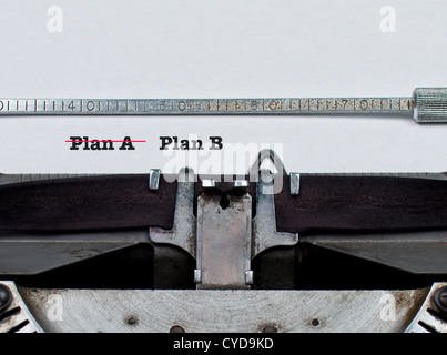 Plan A und Plan B:: Business oder Sport sport Sport Strategiekonzept konzeptionell Stockfoto