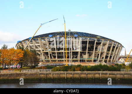 SECC Hydro Arena Gebäude arbeitet in Glasgow, Schottland, Großbritannien, Europa. Stockfoto