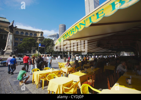 Restaurant in Praca Floriano, Centro, Rio De Janeiro, Brasilien Stockfoto