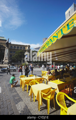 Restaurant in Praca Floriano, Centro, Rio De Janeiro, Brasilien Stockfoto