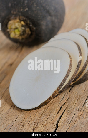 Schwarzem Rettich Stockfoto
