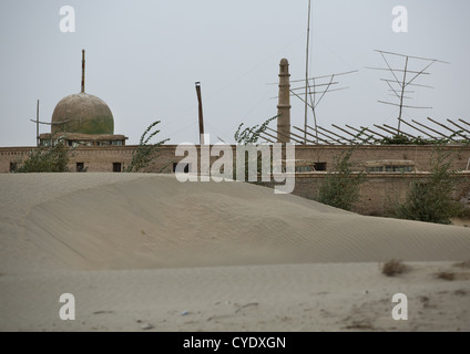 Imam-Asim-Moschee In der Taklamakan-Wüste, Xinjiang Uyghur autonome Region, China Stockfoto