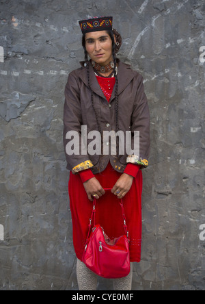 Tajikistan Frau, Xinjiang Uyghur autonome Region, China Stockfoto