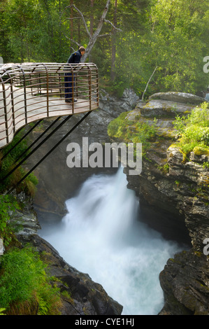 Gudbrandsjuvet Canyon, Valldalen, mehr Og Romsdal, Norwegen Stockfoto