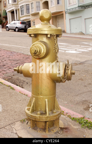 Hydrant auf der Kreuzung von 20. und kirchlichen Street im Stadtteil Mission Stockfoto