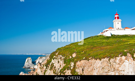 Cabo da Roca (Cape Roca), einem Kap bildet am westlichen Punkt des portugiesischen Festland und dem europäischen Festland Stockfoto