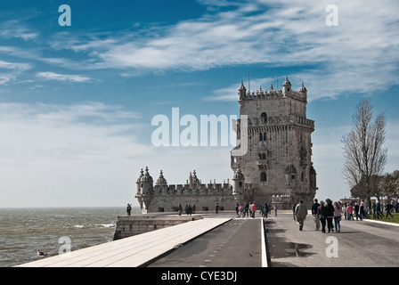 Elem Turm in Lissabon Stockfoto