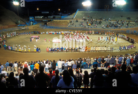Intertribal Tanz Abschlussfeier am Red Rock, Gallup, New Mexico, USA Stockfoto