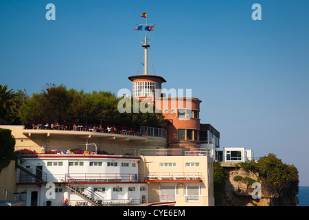 Spanien, Asturias Region Asturien Provinz, Gijon, Cimadevilla Old Town, Royal Regatta Clubgebäude Stockfoto