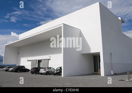 Adega Bürgermeister Weingut, von Siza Vieira entworfen. Alentejo, südlich von Portugal. Stockfoto