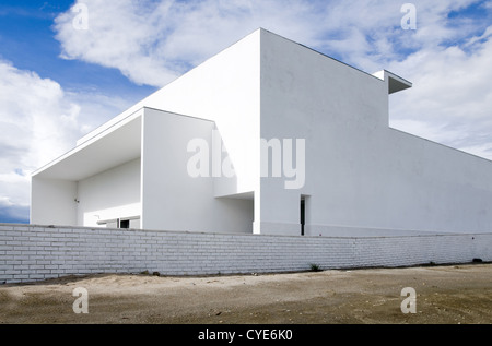 Adega Bürgermeister Weingut, von Siza Vieira entworfen. Alentejo, südlich von Portugal. Stockfoto