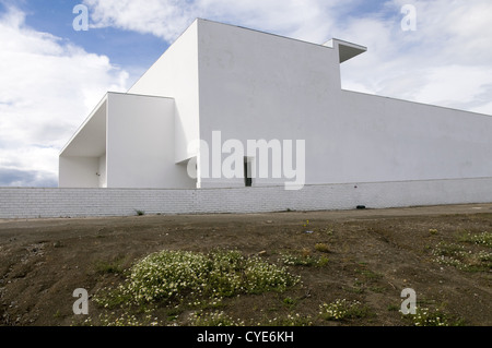 Adega Bürgermeister Weingut, von Siza Vieira entworfen. Alentejo, südlich von Portugal. Stockfoto